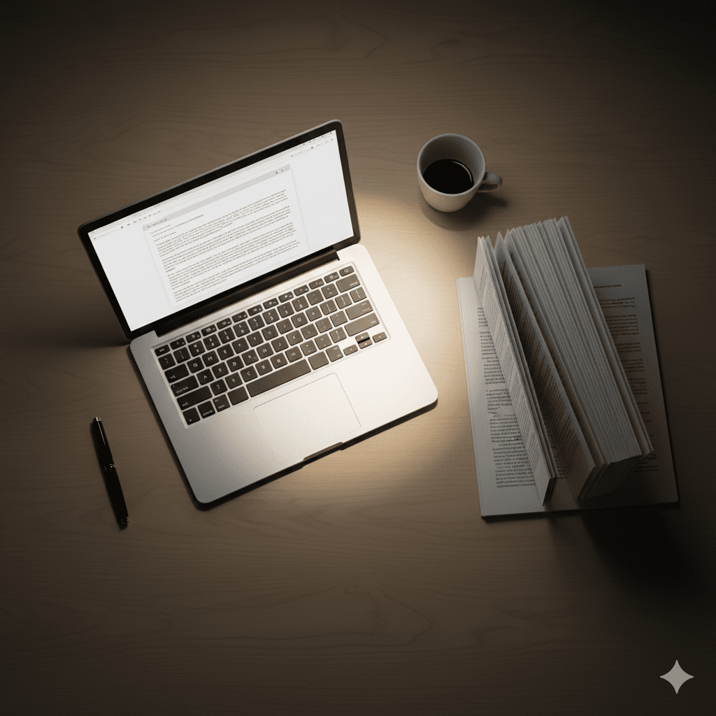 A 3D blue calendar icon with a progress bar at 100 percent, showing small icons for SEO, ideas, and writing tasks.