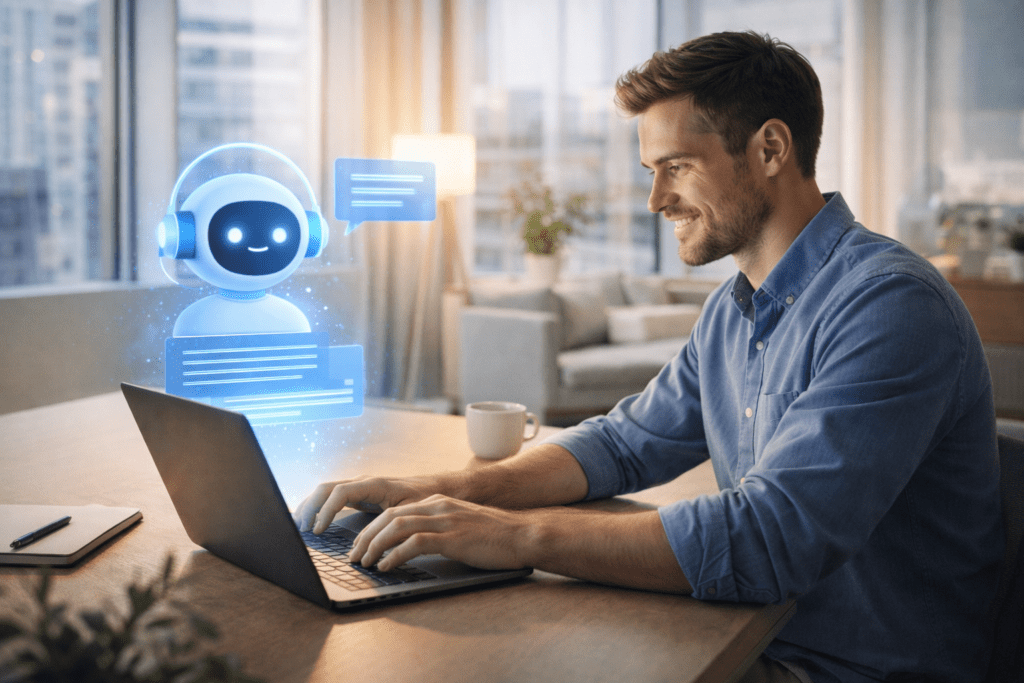 Human collaborating with AI assistant in the history of AI writing technology