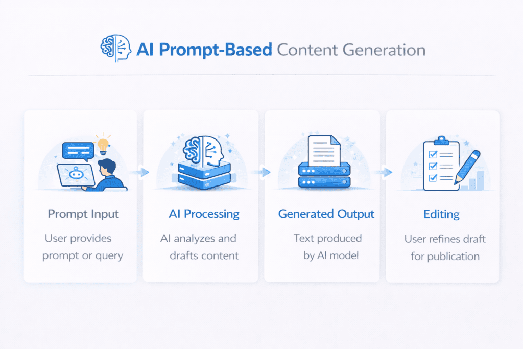 AI prompt based content generation process explained in what is Copy.ai tutorial
