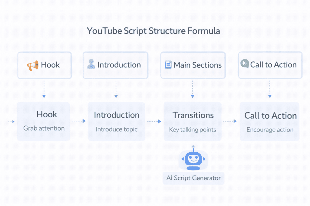 AI tools for youtube scripts workflow from writing tools to video creation