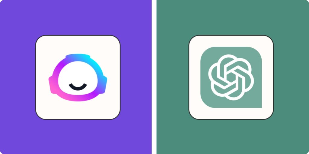 ChatGPT vs Jasper AI logos comparison showing two AI writing tools side by side