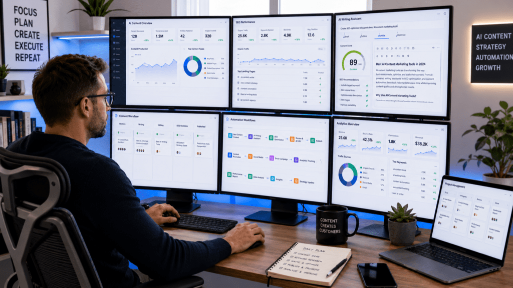 How to Start an AI Content Agency using AI workflows SEO dashboards and content production systems