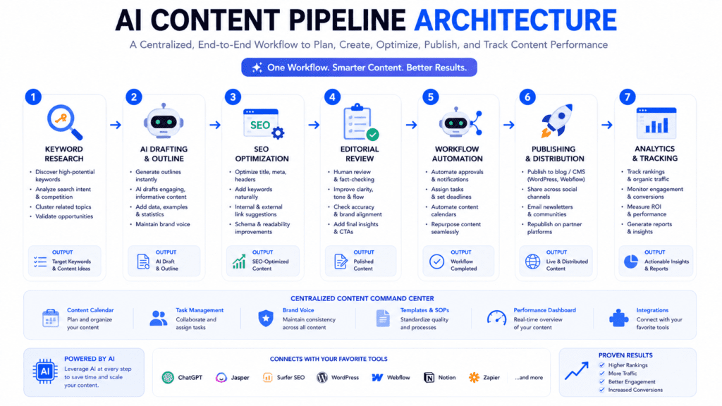 AI Content Pipeline for Agencies with blogging freelance writing ecommerce and automation workflows