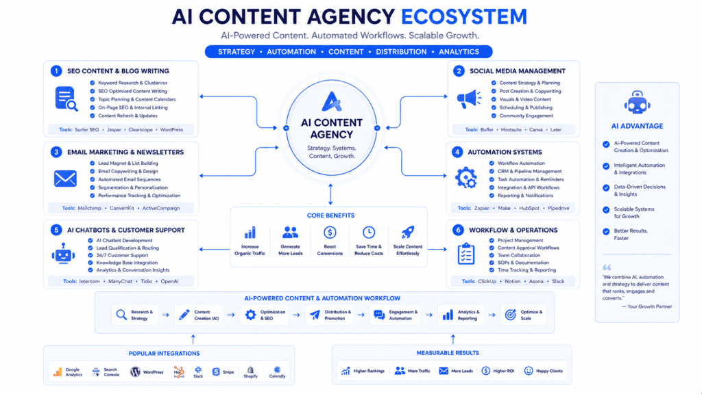 How to Start an AI Content Agency using AI prompts content workflows and SEO production systems