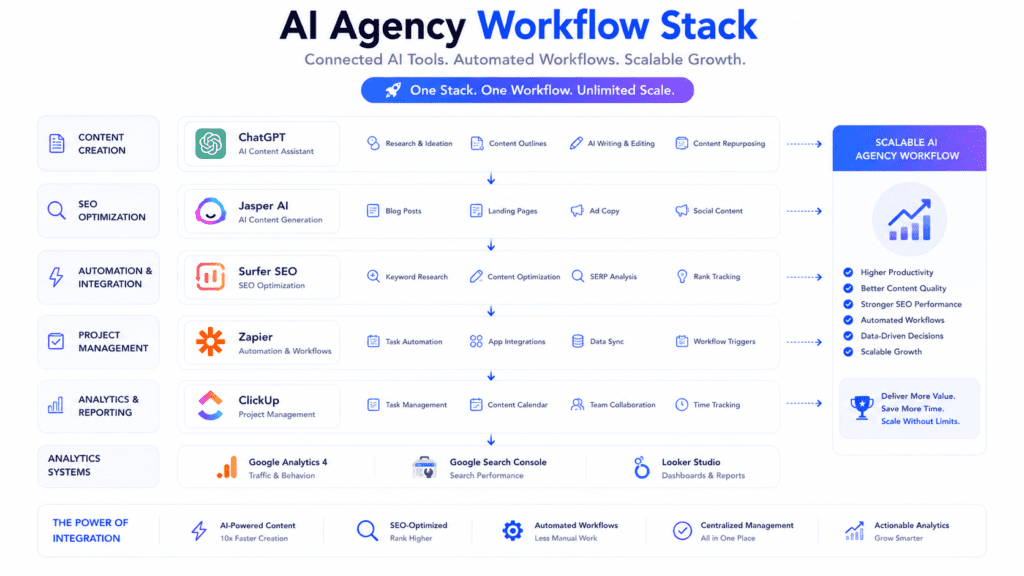 How to Start an AI Content Agency using SEO briefs AI dashboards editorial systems and client workflows