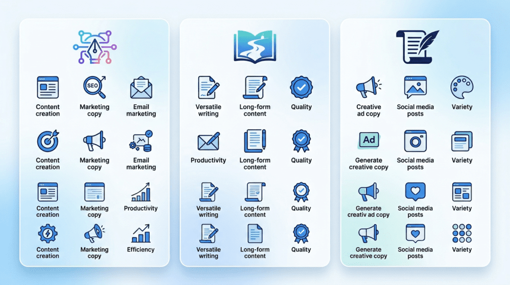 Writesonic Pricing Features Comparison by Subscription Plan